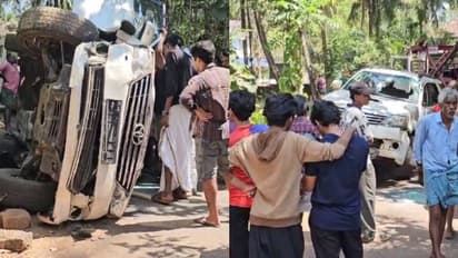 സെന്റ് ഓഫ് 'കളറാക്കാൻ' ആഡംബര വാഹനം! മതിലിലിടിച്ച് തകർന്നു, അപകടത്തിൽ വിദ്യാർത്ഥികൾ രക്ഷപ്പെട്ടത് തലനാരിഴക്ക്