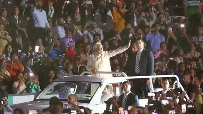 'Ahlan Modi' in UAE: PM delivers 'Third Term' pitch to expats (WATCH)