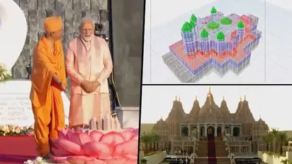 PM Modi inaugurates BAPS Mandir, first Hindu temple in Abu Dhabi; WATCH historic moment