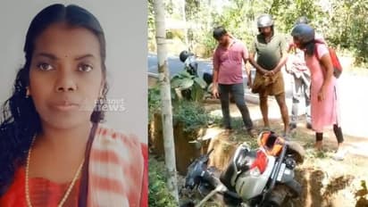 തെരുവുനായ കുറുകെ ചാടി; ഹെൽമറ്റ് തകര്ന്നുപോയി; സ്കൂട്ടര് മറിഞ്ഞ് യുവതിക്ക് ദാരുണാന്ത്യം