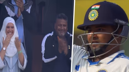 IND vs ENG 3rd Test: Sarfaraz Khan slams half-century on debut; father applauds, blows kiss from crowd (WATCH)
