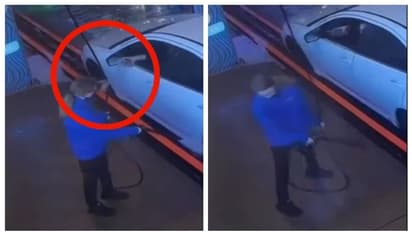 അങ്ങനെതന്നെ വേണം ! കാര് വൃത്തിയാക്കുന്നതിനിടെ അപമാനിച്ചയാള്ക്ക് നേരെ പ്രതികരിച്ച യുവതിക്ക് അഭിനന്ദനം