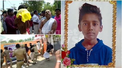 7-ാം ക്ലാസുകാരന്റെ ആത്മഹത്യ; കുട്ടിയുടെ ചിതാഭസ്മവുമായി സ്കൂളിലേക്ക് മാര്ച്ച്, പ്രതിഷേധവുമായി എസ്എഫ്ഐയും