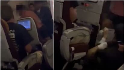 പറന്നുയര്‍ന്ന വിമാനത്തിൽ യുവാവിന്‍റെ പരാക്രമം; അമ്പരന്ന് യാത്രക്കാര്‍, വേറെ വഴിയില്ല, കൈകൾ കെട്ടിയിട്ട് യാത്ര 