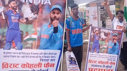 Viral Video: Virat Kohli fan takes epic journey on foot from Lucknow to Mumbai in quest to meet cricket idol