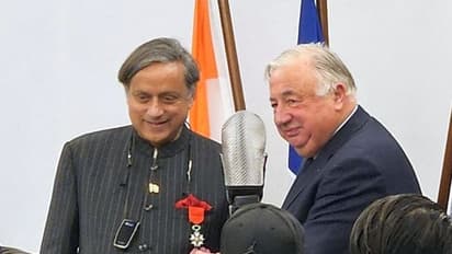 Chevalier de la Légion d'Honneur, the highest French civilian award, for Congress MP Shashi Tharoor