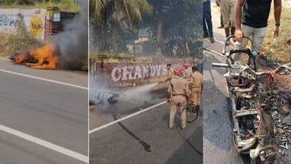 ടെസ്റ്റ് ഡ്രൈവിനിടെ ഇലക്ട്രിക് സ്കൂട്ടറിന് തീപിടിച്ചു; തലനാരിഴയ്ക്ക് രക്ഷപെടൽ, സംഭവം അടൂരിൽ