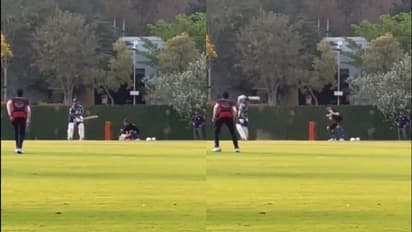 പ്രതാപം എങ്ങും പോയിട്ടില്ല, റിഷഭ് പന്ത് ഈസ് ബാക്ക്; ക്രീസ് വിട്ടിറങ്ങി ഉഗ്രന് ഷോട്ട്; വീഡിയോ വൈറല്