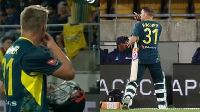 കൂവിവിളിച്ച് 20000 ന്യൂസിലൻഡ് ആരാധകർ; ഫ്ലൈയിംഗ് കിസ് നൽകി ഡേവിഡ് വാർണർ- വീഡിയോ