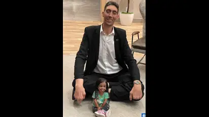 ವಿಶ್ವದ ಅತಿ ಎತ್ತರದ ವ್ಯಕ್ತಿ ಹಾಗೂ ಅತ್ತಿ ಕುಳ್ಳ ಮಹಿಳೆ ಜೊತೆಯಾದಾಗ.. 