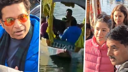Sachin Tendulkar enjoys Shikara ride with family in Srinagar's Dal Lake; videos go viral (WATCH)