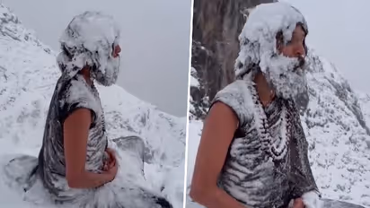 Ice-clad, yet unbroken: Viral video captures Yogi's unwavering meditation in Himalaya's extreme cold (WATCH)
