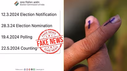 Fact Check: ECI debunks fake WhatsApp message on Lok Sabha Elections 2024 schedule; says no dates announced
