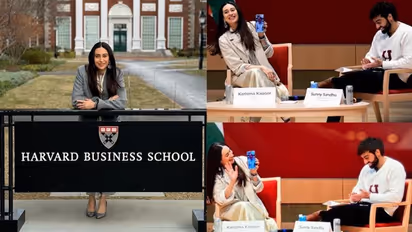 Karisma Kapoor at Harvard Business School: Actress makes video call to Kareena Kapoor during an event