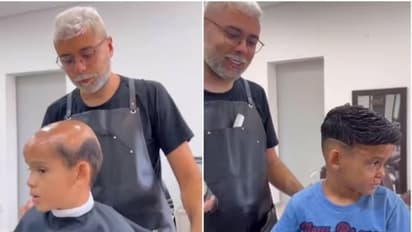 വ്യത്യസ്തനായൊരു ഹെയര് സ്റ്റൈലിസ്റ്റ്; വീഡിയോ ശ്രദ്ധിക്കപ്പെടുന്നു...