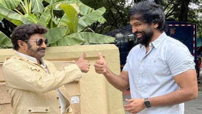 బాలకృష్ణతో మాట్లాడుతున్న మంచు విష్ణు.. `కన్నప్ప` లెక్కలు మార్చేస్తున్న మంచు హీరో