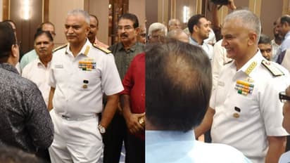 ഒരു വട്ടം കൂടി... കേരളത്തിലെ തന്റെ പഴയ സ്കൂളിൽ നാവികസേന തലവൻ, പ്രിയ അധ്യാപിക ജമീല ബീവിയെ അടക്കം കണ്ട് മടങ്ങി