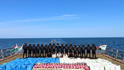 3500 kg drugs worth over Rs 1000 crore seized during NCB-Navy joint operation off Gujarat coast