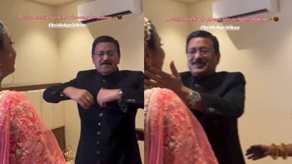 എന്നെന്നും നീയെൻ രാജകുമാരി; വധുവായി അണിഞ്ഞൊരുങ്ങി മകള്‍, ആഹ്ലാദമടക്കാനാവാതെ അച്ഛന്‍, വീഡിയോ