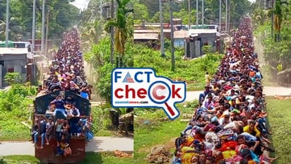 യാത്രക്കാർ ട്രെയിനിന്‍റെ മുകളില്‍ വലിഞ്ഞുകയറി, ഒരിഞ്ച് സ്ഥലം ബാക്കിയില്ല, നല്ല വേഗവും! വീഡിയോ എവിടെ നിന്ന്? 