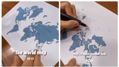 'ഭൂപടമായ ഭൂപടമെല്ലാം തെറ്റ്'; യഥാര്‍ത്ഥ ഭൂപടം വെളിപ്പെത്തുന്ന വീഡിയോ വൈറല്‍ !