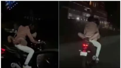 "യെൻ പ്രേമിക്കുടൂ" ഫ്യുവൽ ടാങ്കിലിരുന്ന് യുവാവിനെ കെട്ടിപ്പിടിച്ച് യുവതിയുടെ പ്രേമലീലകൾ!പക്ഷേ പണികിട്ടിയത്..