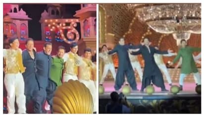 Anant Ambani and Radhika Merchant wedding Day 2: Salman, Aamir, Shah Rukh Khan dance to 'Naatu Naatu'-WATCH