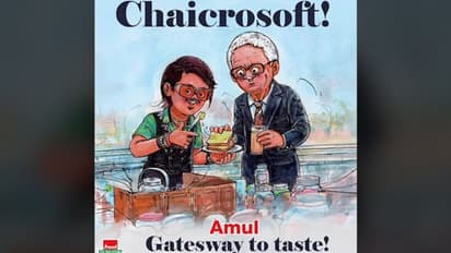 Amul's latest doodle featuring Bill Gates, Dolly Chaiwala goes viral; Check out