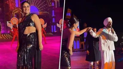 'Hoyegi Rihanna, hoyegi Boyonce...', Diljit Dosanjh makes Kareena Kapoor blush at Anant, Radhika pre-wedding