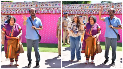 Rajinikanth reaches with family in Jamnagar to attend Anant Ambani-Radhika Merchant's wedding (Video)