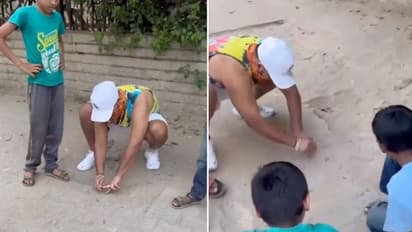 IPL 2024: Delhi Capitals' Rishabh Pant plays game of 'Goli' with neighbourhood kids; WATCH viral video