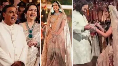Radhika Merchant performs on K3G's song; Anant Ambani gives some wow reaction, Mukesh, Nita cheer her (WATCH)