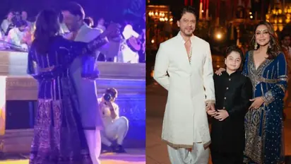 WATCH: Shah Rukh Khan dances to 'Main Yahan Hoon' with wife Gauri Khan at Anant Ambani, Radhika's pre-wedding