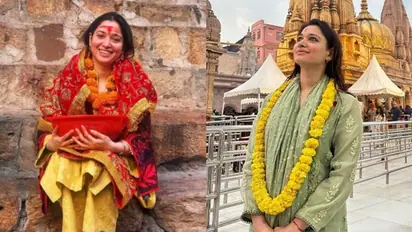 Tamannaah Bhatia seeks blessings at Kashi Vishwanath temple, shares pictures