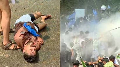 സിദ്ധാര്‍ത്ഥന്‍റെ മരണം; കെഎസ്‍യു മാര്‍ച്ചിൽ വൻ സംഘര്‍ഷം, ലാത്തിചാര്‍ജിലും ഗ്രനേഡ് പ്രയോഗത്തിലും പരിക്ക്
