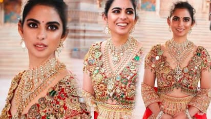 తమ్ముడి పెళ్లిలో ఇషా అంబానీ లుక్ చూశారా..?  లుక్ అదిరిపోయింది..!