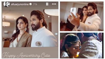 'Happy Anniversary Cutie', Allu Arjun wishes wife Sneha Reddy; shares heartfelt message for her