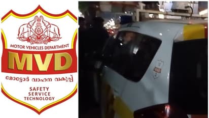 എംവിഡി വാഹനം നാട്ടുകാർ തടഞ്ഞു, 'ആറ് മാസമായി ഇൻഷുറൻസ് ഇല്ല', കാലാവധി കഴിഞ്ഞ മലിനീകരണ സർട്ടിഫിക്കറ്റെന്നും പരാതി
