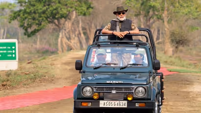Stunning PHOTOS of PM Modi's safari in Assam's Kaziranga National Park