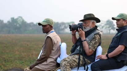 ವಯಸ್ಸು ಜಸ್ಟ್‌ ನಂಬರ್: ಬೆಳ್ಳಂಬೆಳಗ್ಗೆ ಕಾಜಿರಂಗದಲ್ಲಿ ಗಜ ಸವಾರಿ ಮಾಡಿದ ಮೋದಿ: ಫೋಟೋಸ್