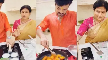 On Women's Day Ram Charan cooks special dish for mother Surekha, wife Upasana Kamineni-VIDEO