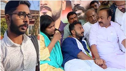 സിദ്ധാര്ത്ഥിന്റെ അച്ഛൻ വിളിച്ചു; നിരാഹാരസമരം അവസാനിപ്പിച്ച് കോണ്ഗ്രസ് നേതാക്കള്