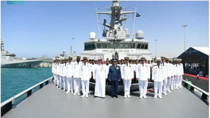 ‘ദി കിങ് ഉനൈസ’; സൗദിയിൽ നിർമിച്ച രണ്ടാമത്തെ യുദ്ധകപ്പൽ നീറ്റിലിറക്കി
