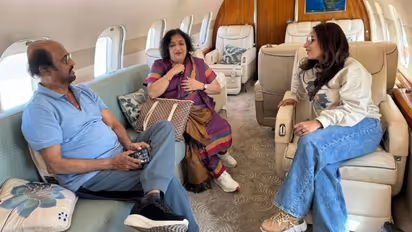 Rajinikanth's daughter Aishwarya shares pictures from Anant Ambani's pre-wedding, gives peek into private jet