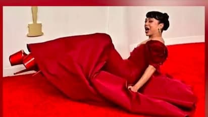 ಅಯ್ಯಯ್ಯೋ ಕಾಲ್ತಪ್ಪಿದ ಹೈಹೀಲ್ಡ್‌ ಬ್ಯಾಲೆನ್ಸ್‌ :  ಆಸ್ಕರ್ ಸಮಾರಂಭದ ರತ್ನಗಂಬಳಿ ಮೇಲೆಯೇ ಮಗುಚಿ ಬಿದ್ದ ನಟಿ