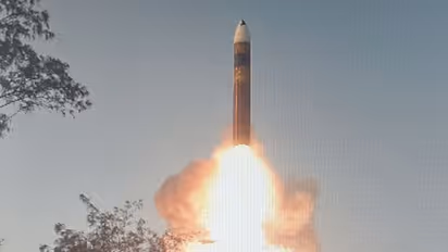 Mission Divyastra: DRDO releases photo of first flight test of Agni-5 missile with MIRV; see post