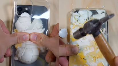 Viral Video:  Man crushes hard-boiled egg on a brand new iPhone, gets 3 million views 