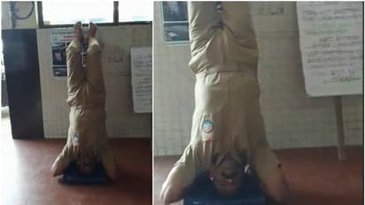 Kerala: KSRTC driver stage protest by standing upside down due to delay in salary