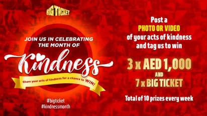 ബി​ഗ് ടിക്കറ്റ് 'കരുണയുടെ മാസം'; കാരുണ്യത്തിലൂടെ നേടാം 1000 ദിർഹം സമ്മാനം