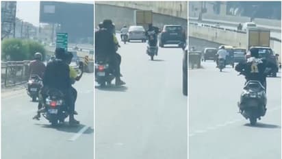 'ഈ യുവാക്കളെ കാത്തിരിക്കുന്നത് ഗംഭീര പണി'; നടുറോഡില്‍ അഭ്യാസപ്രകടനം നടത്തിയ സംഘത്തെ അന്വേഷിച്ച് പൊലീസ് 